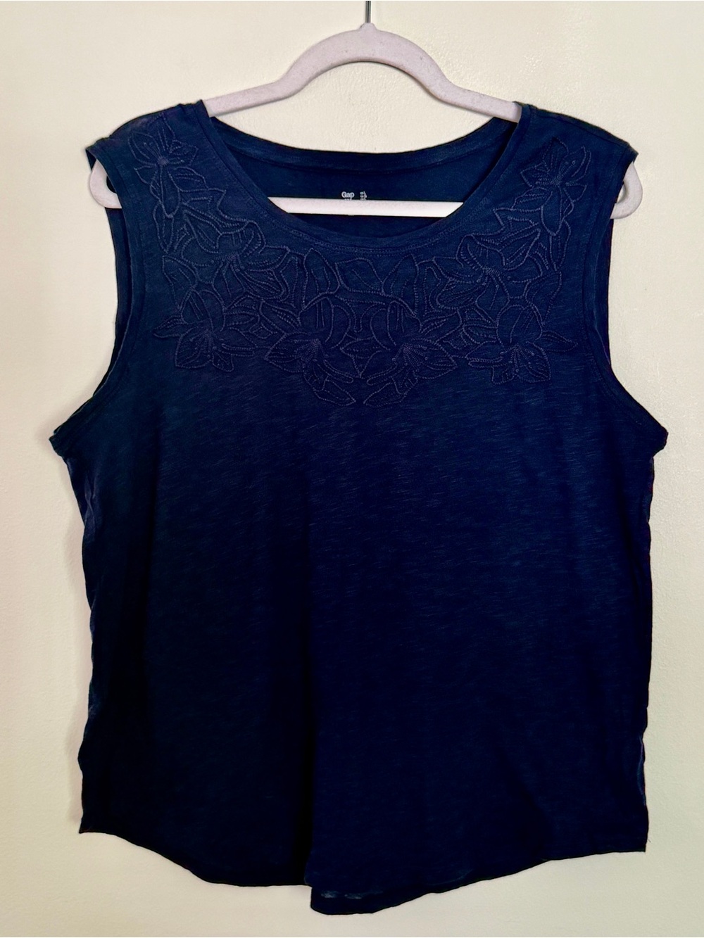GAP Factory | Short Sleeve Tee with Floral Embroidery